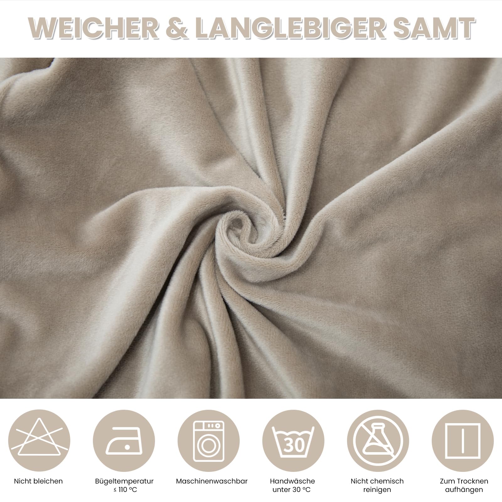 Stuhlhussen Samt 6er Set, Hussen Für Stühle, Stretch Stuhlbezug, Champagne | Universell Stuhlhussen Schwingstühle, Waschbarer Stühle Schutz Für Esszimmer Küche Restaurant Hotel Bankett Hochzeit Party