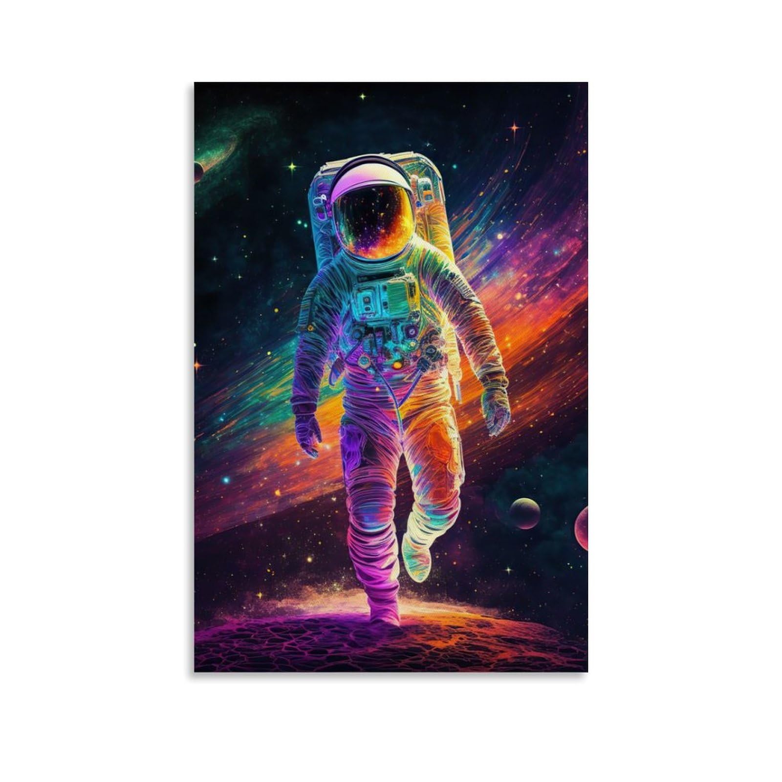 Papient Unframe-Astronaut In Space Astronaut In Space Space Poster Office Room Decor Cosmic Starry Sky Wall Art Posters For Wall Decoration 12X18inch(30X45cm)