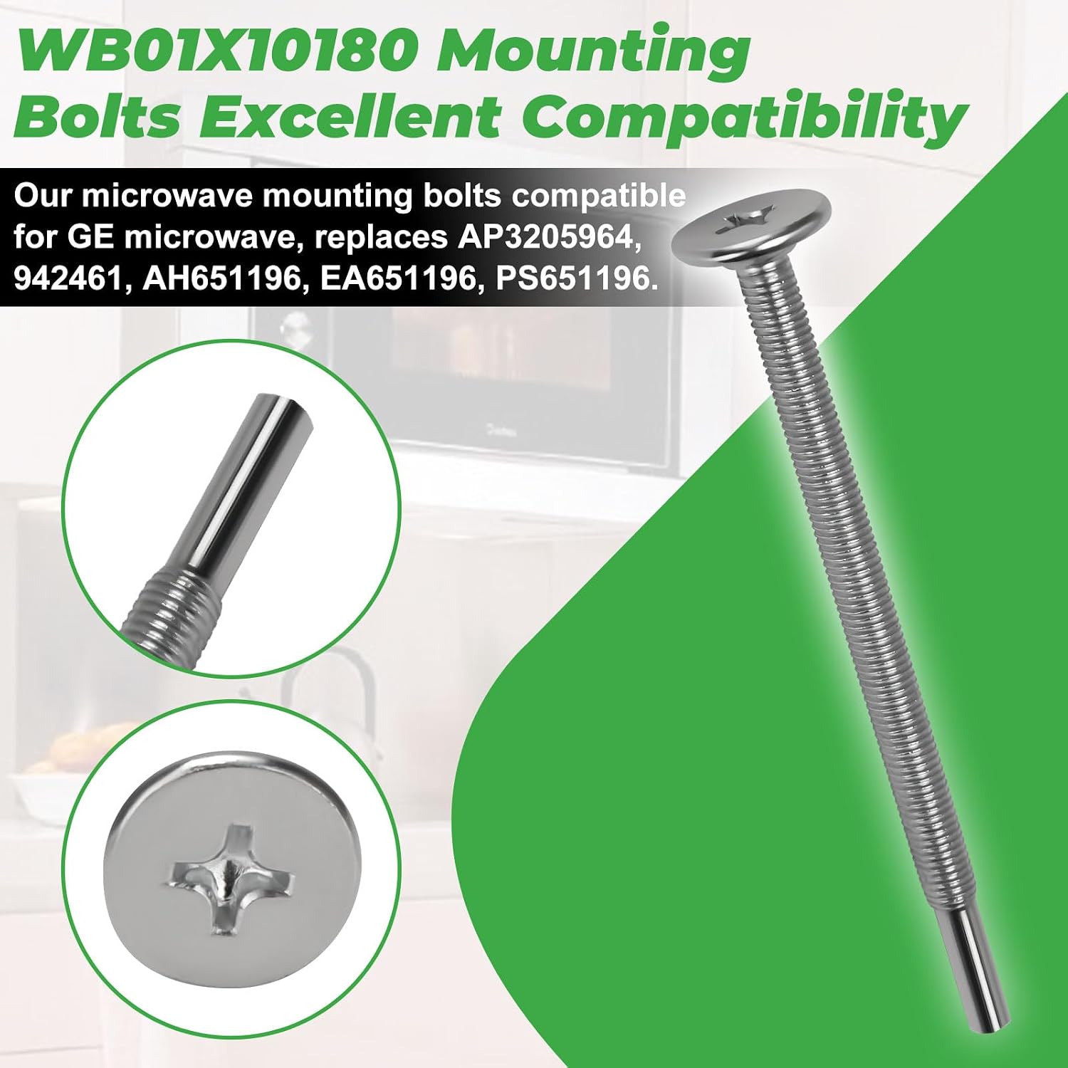 WB01X10180 Microwave Mounting Bolts for GE Microwaves