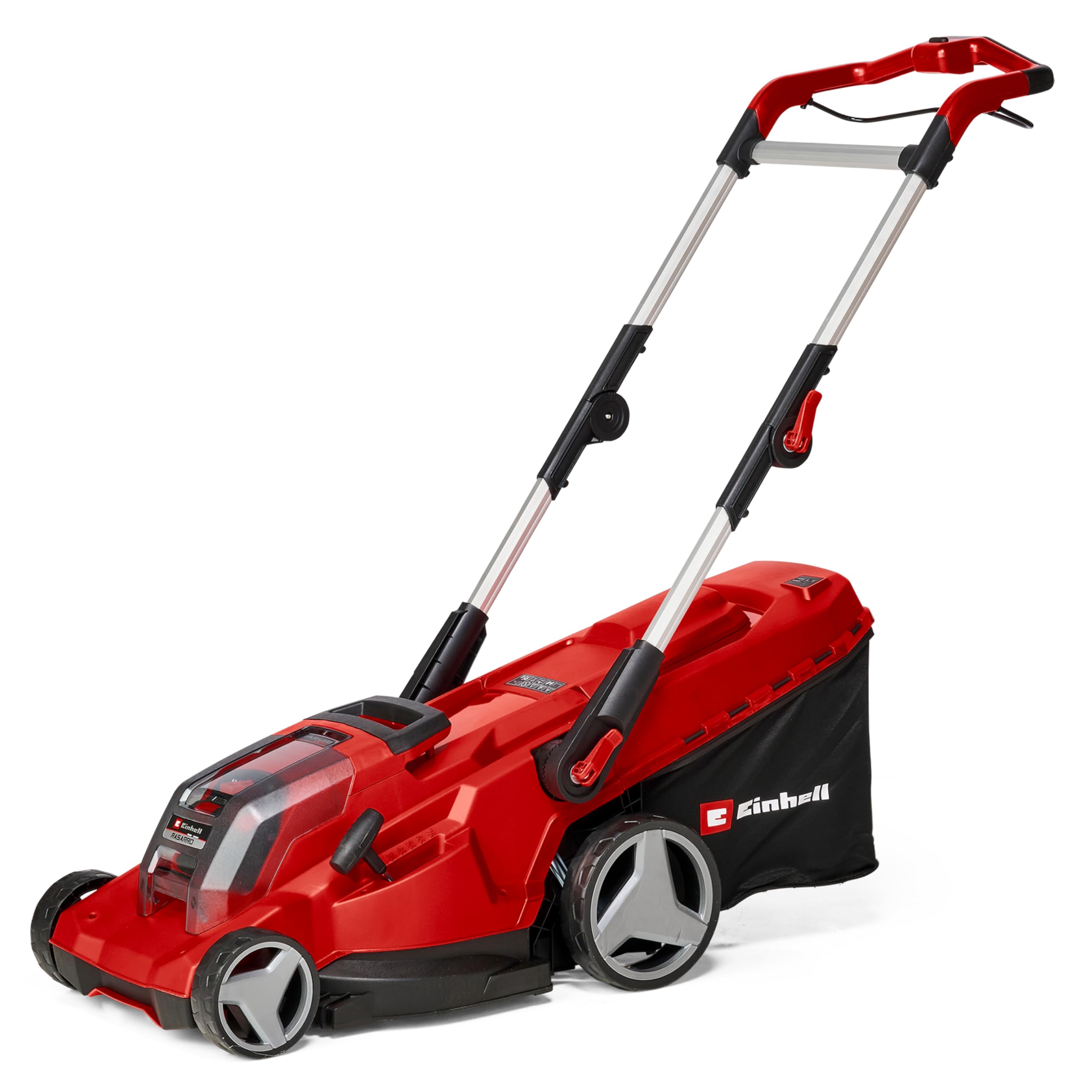Einhell Professional Tagliaerba a batteria RASARRO 36/40 Kit Power X-Change (36 V, largh. di taglio 40 cm, fino a 500 m², Brushless, 50 l, alt. di taglio 25-75 mm, incl. 2x4,0 Ah + 1x Twincharger)