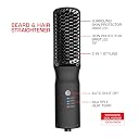 Red by Kiss Beard & Hair Straightener, Secure Auto Shut-Off, 2 in 1 Heated Straightening Beard Brush 360 degree swivel cord Temperature Adjustable gallery image