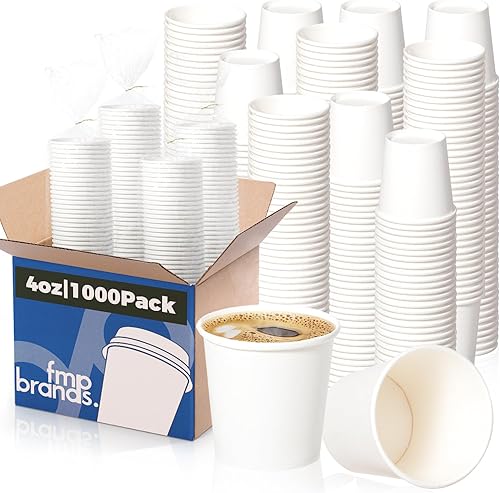 Miniatura 27 de Fit Meal Prep Paquete de 100 tazas de café de papel desechables de 24 onzas, tazas calientes de primera calidad para bebidas calientes/frías, vasos