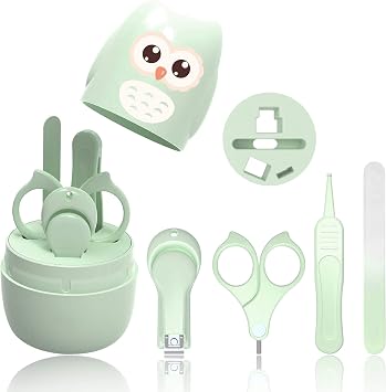HyAdierTech HyAdierTech Set Manucure Bébé 4-en-1 avec Étui de Transport