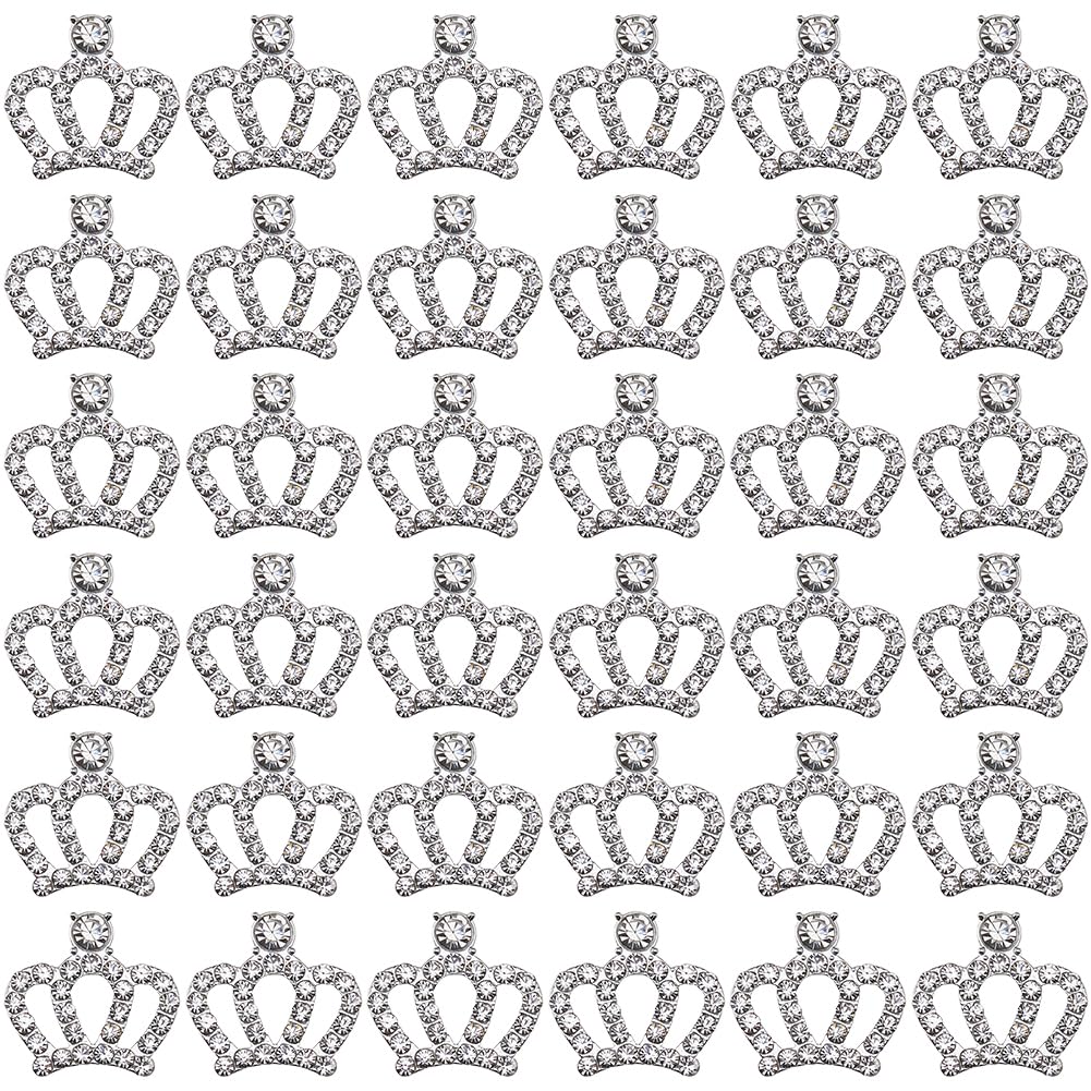 Coronas de diamantes de imitación para manualidades con brillo de cristal duradero