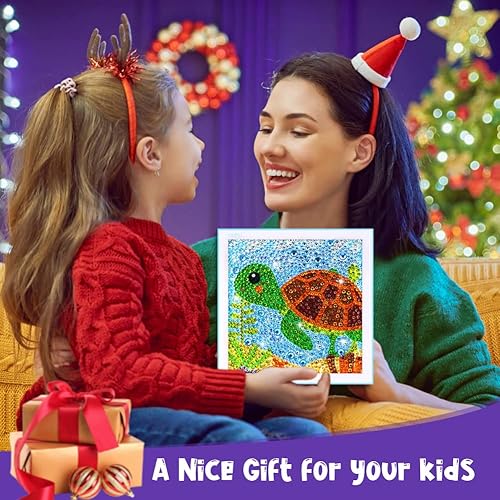 Miniatura 6 de Arte de diamantes para niñas, manualidades para niños de 6 a 12 años, gemas y manualidades para principiantes, 4 piezas de diamantes de imitación