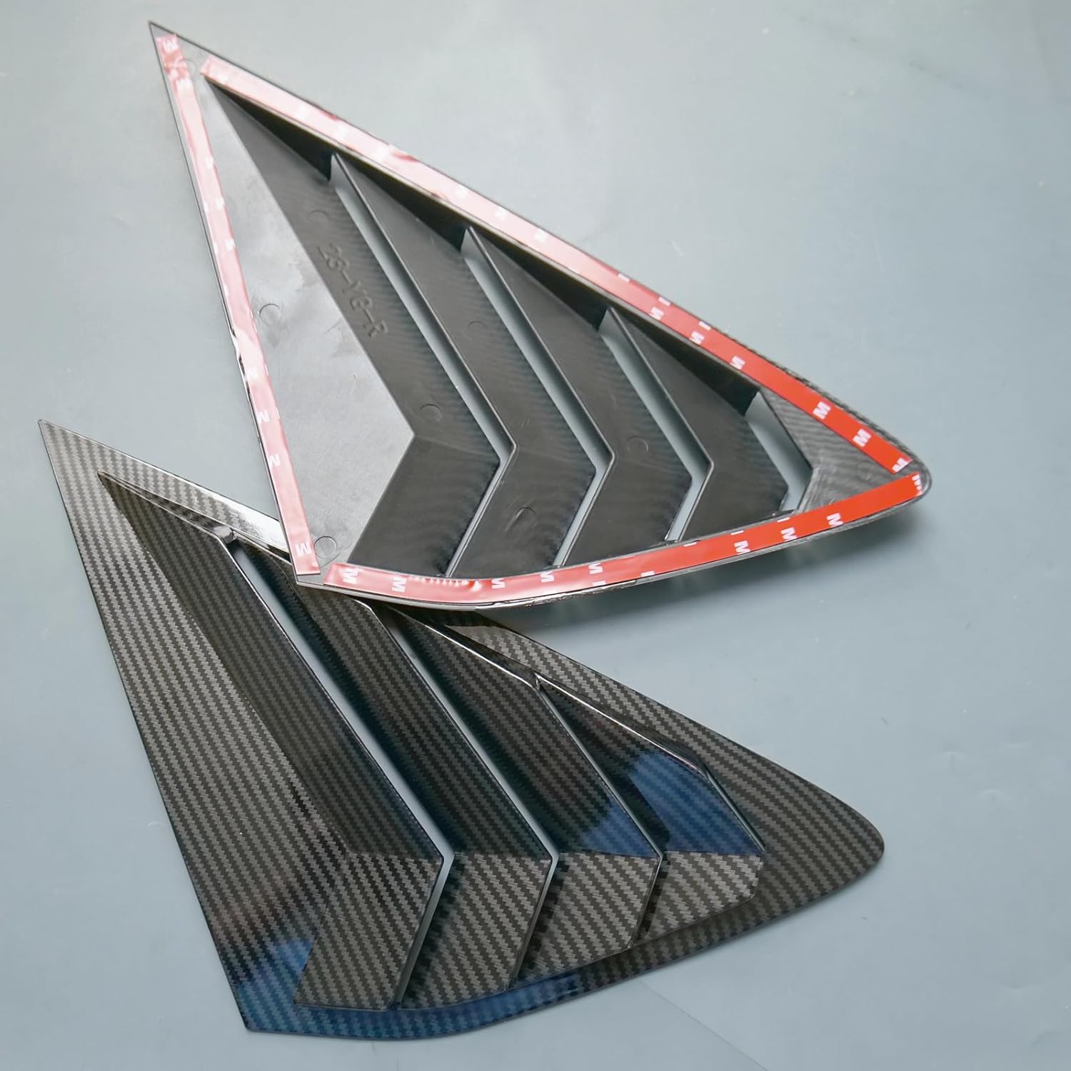 ZiWen 2X Sport Style Quarter Window Scoops Louvers for Honda Accord Sedan 2023 2024 2025 2026 (Carbon Fiber Print)