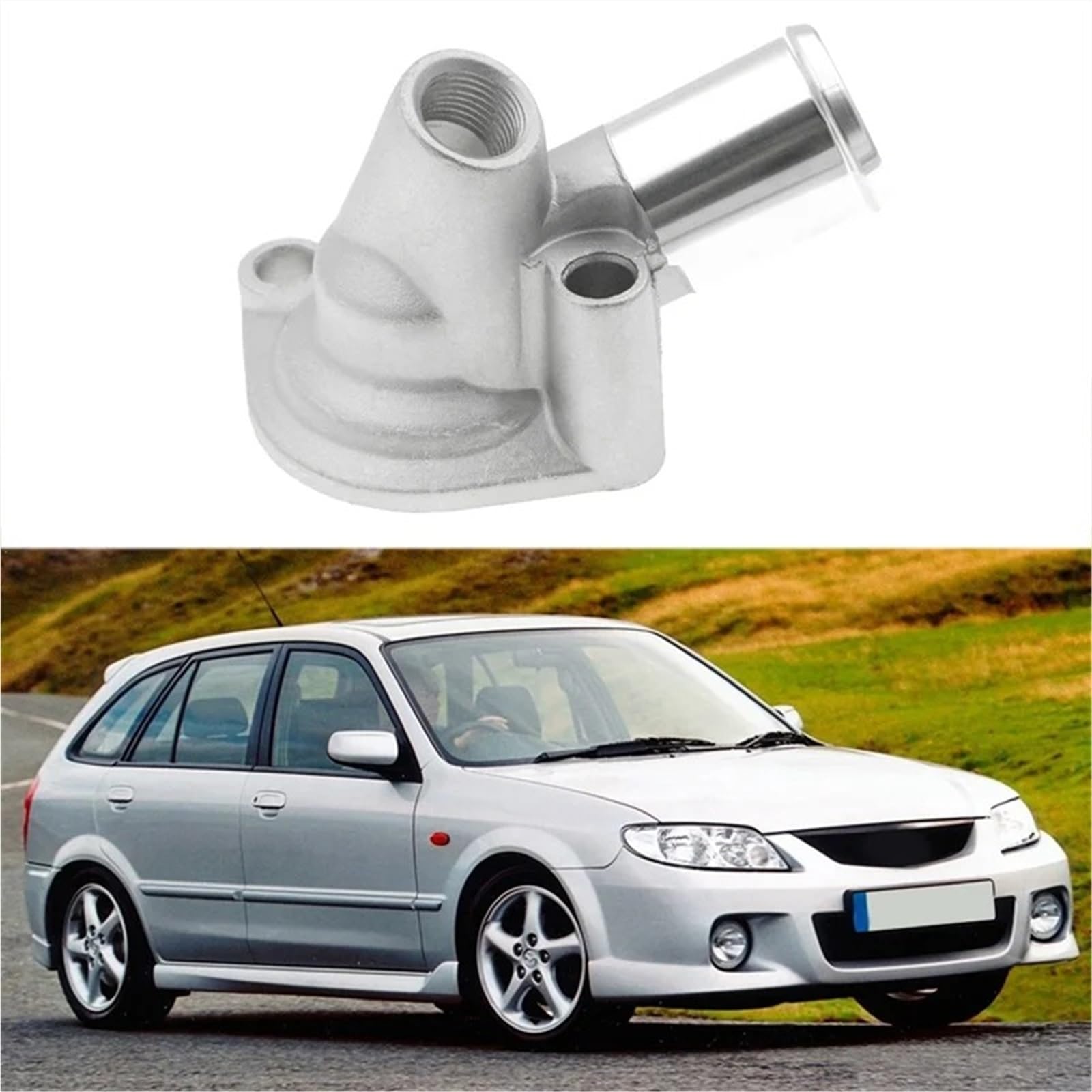Obudowa termostatu do Mazdy 323 dla Protect MX3 1990-1995 silnik 1,6L 1,8 L Obudowa termostatu chłodziwa B36615172