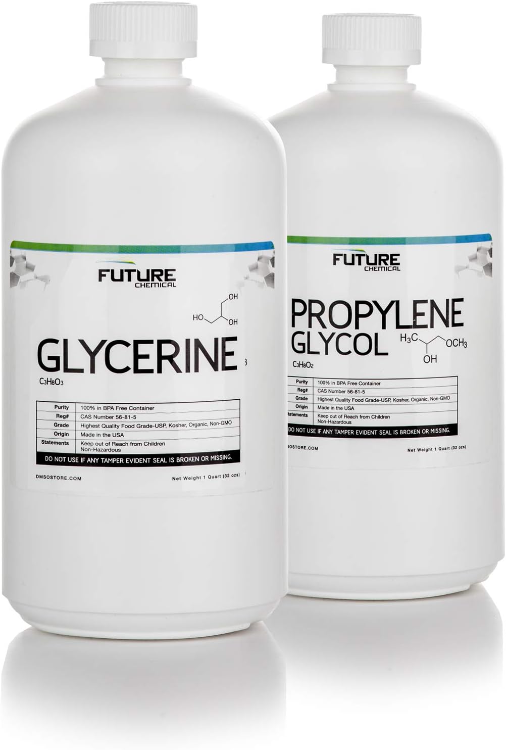 2 Quart Kit - Vegetable Glycerin-Propylene Glycol 99.998% High Purity USP