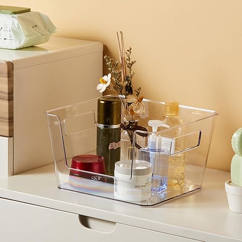 Miniatura 5 de vacane Contenedores de almacenamiento frontales abiertos, organizadores transparentes para refrigerador, contenedores de almacenamiento,