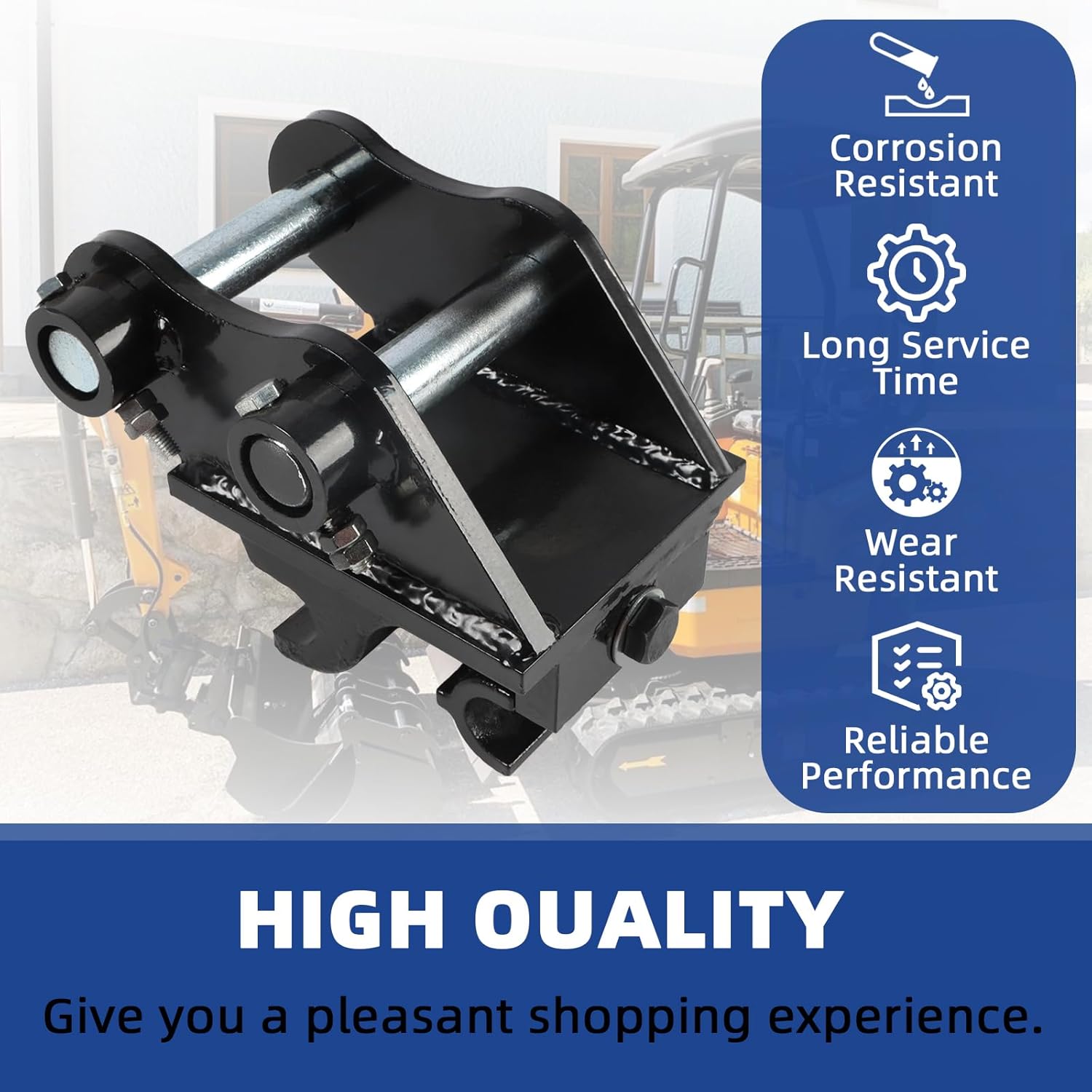 Mini Excavator Attachments Mechanical Quick Change Hitch for Small Digger Quick Coupler Fit Most of up to 3 tons Mini Excavators