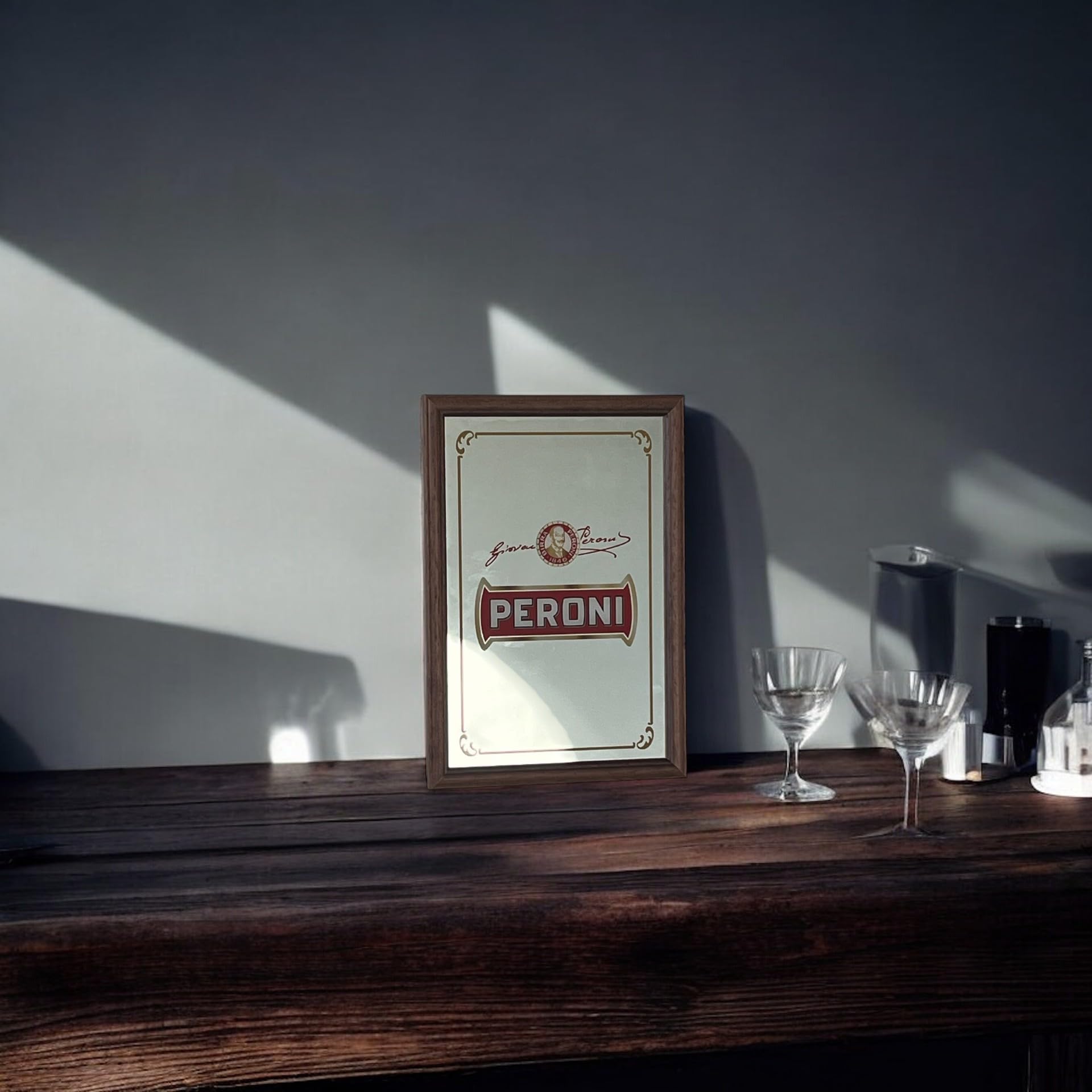 Laurie's Pub And Bar Accessories | Peroni Small Mirror