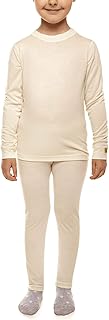 menique Girls,Clothing,Underwear,Thermal,Thermal Sets menique Kids' Base Layer Set Toddler Leggings & Long Sleeve Shirt Organic Merino Wool