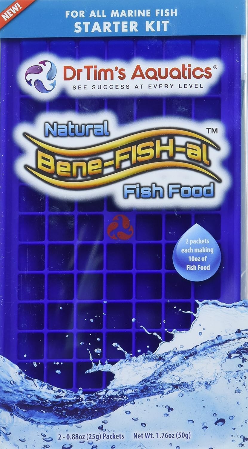 DrTim's Aquatics Fish Food Multi-Pack (5 Single Packs) (4.4oz, Marine Fish Food Multi-Pack (5 Single Packs))