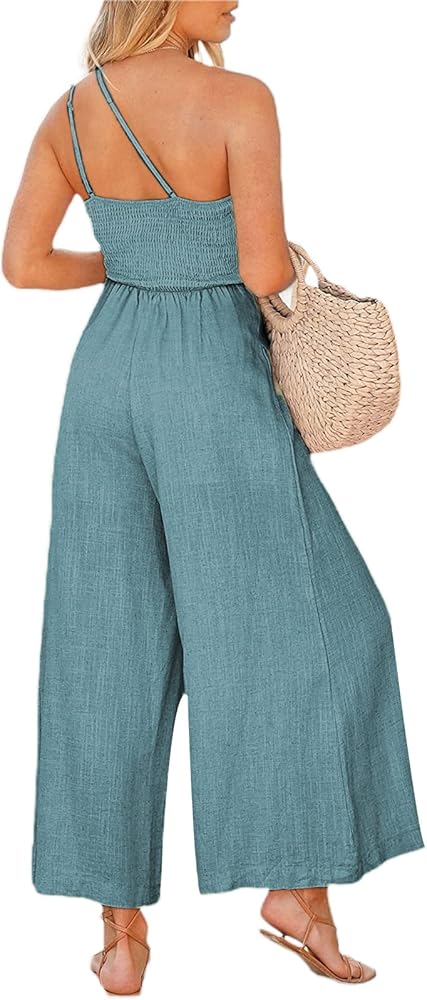 Amazon.com: Lnzymon Women's Sexy One Shoulder Sleeveless Pleated