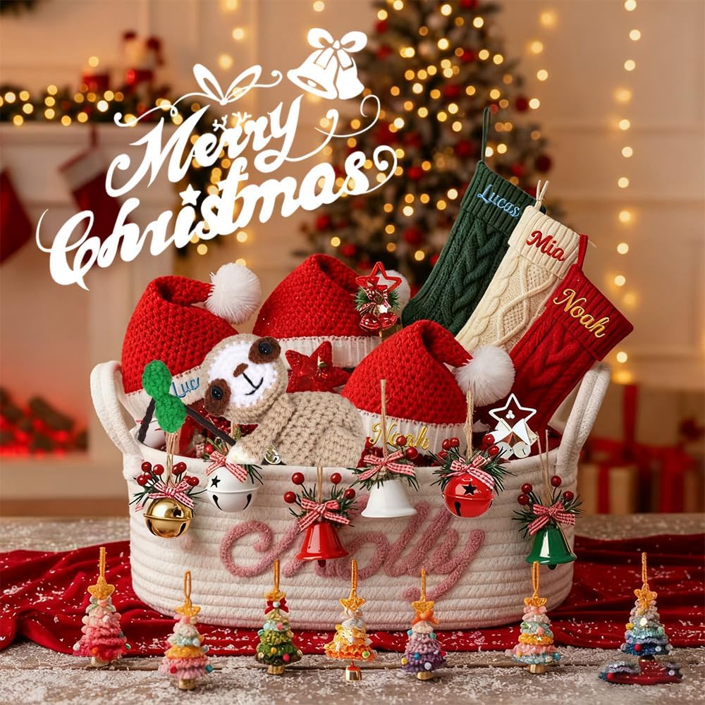 Sloth Ornament for Christmas Tree, Sloth Gifts for Women Handmade Positive Hanging Sloth Decor, Cute Handmade Knitted Birthday Gifts for Women Men, Car Rearview Mirror Hanger - Image 7