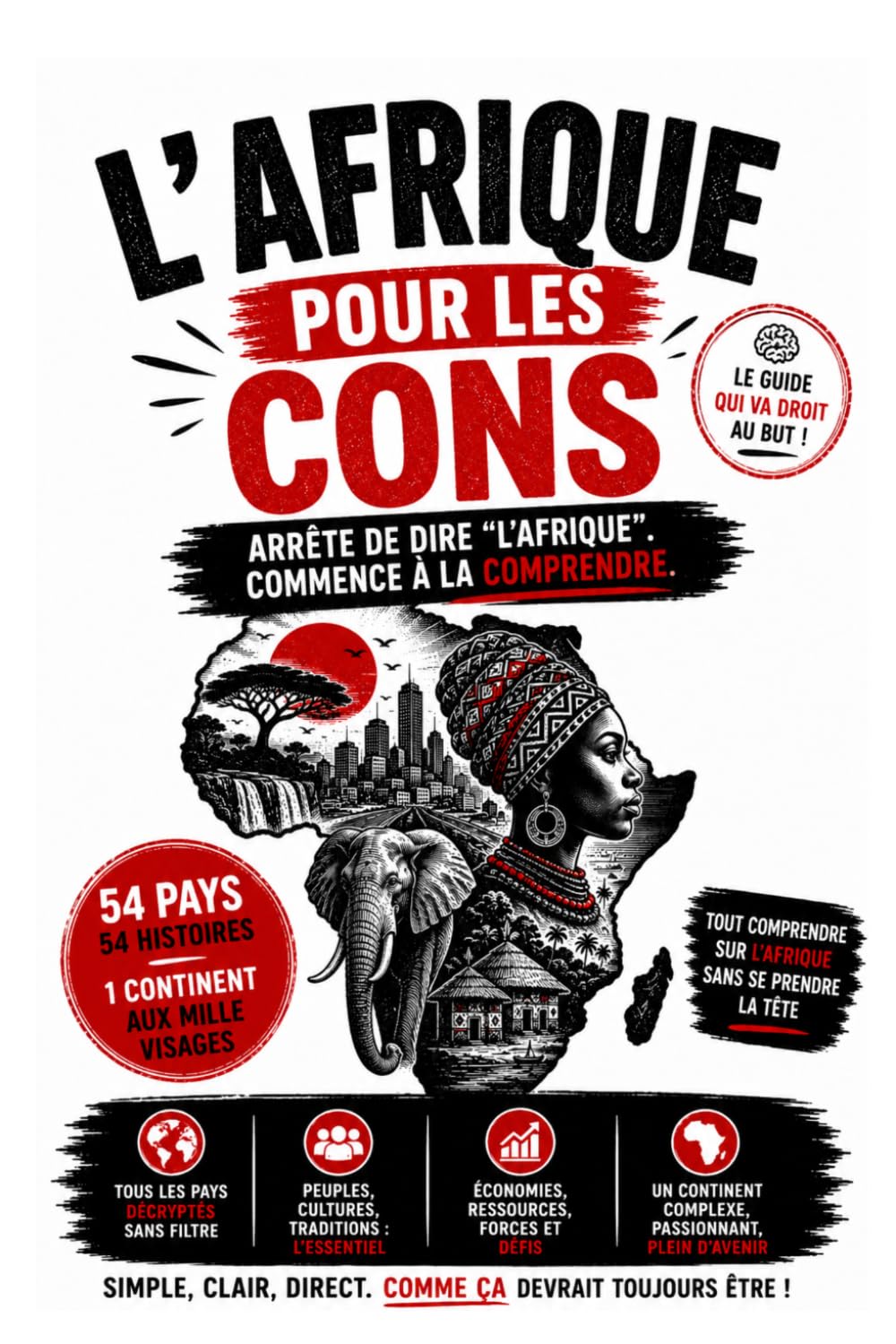 L'AFRIQUE POUR LES CONS: Arrête de dire "l’Afrique",commence à la comprendre. (LIVRES POUR LES CONS)
