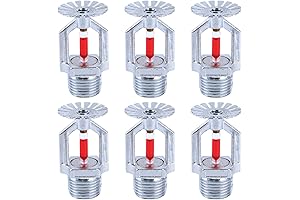 6 Piece 1/2" NPT Fire Sprinkler System for Industrial Safety