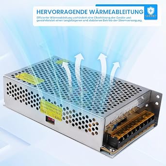 BuyWeek Switching Power Supply 24V 10A Adapter Transformer 240W Power Supply AC 115V/230V to DC24V 10A for LED Strip Lights LED Lighting (S-240-24)