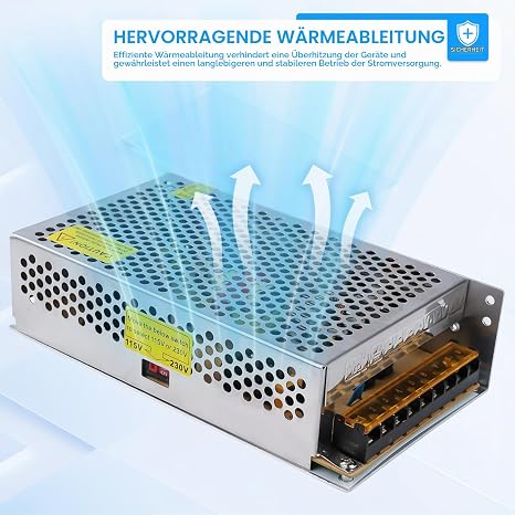 BuyWeek Switching Power Supply 24V 10A Adapter Transformer 240W Power Supply AC 115V/230V to DC24V 10A for LED Strip Lights LED Lighting (S-240-24)