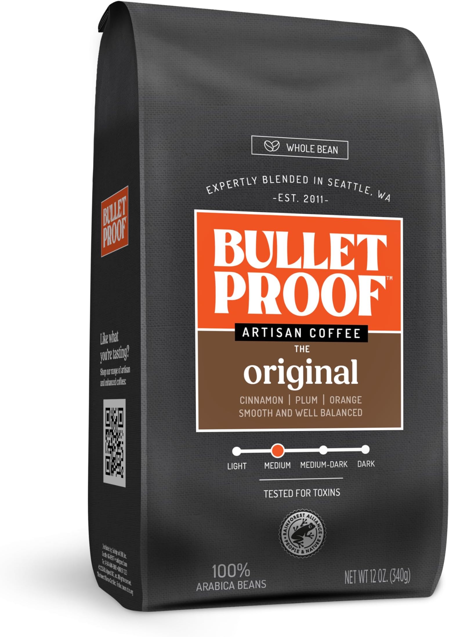Bulletproof Coffee,Whole Bean 12 Oz (Pack Of 6)