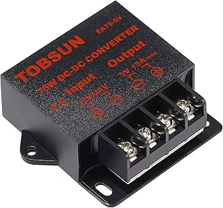 DC 12V 24V to 5V 15A Converter DC Voltage Reducer Regulator Step Down Buck Converter Power Supply Volt Transformer Module (12V/24V to 5V 15A)