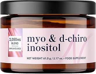 Inositol Powder | Menstrual Cycle Regularity & Ovarian Health Support | Myo-Inositol & D-Chiro for Hormone Balance for Women | Myo Inositol D Chiro Inositol Supplement | 30 Servings, 2.17 oz.