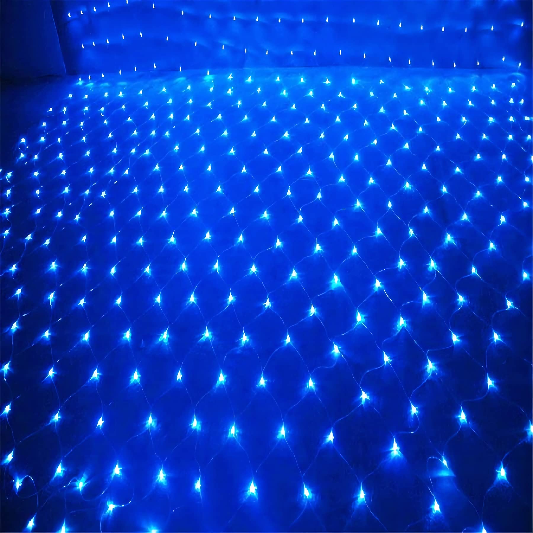 LightsGo Waterproof Net Light 320LEDs 3mx2m Fairy Light UK Plug Decoration Indoor/Outdoor Christmas Wedding Party (Blue)