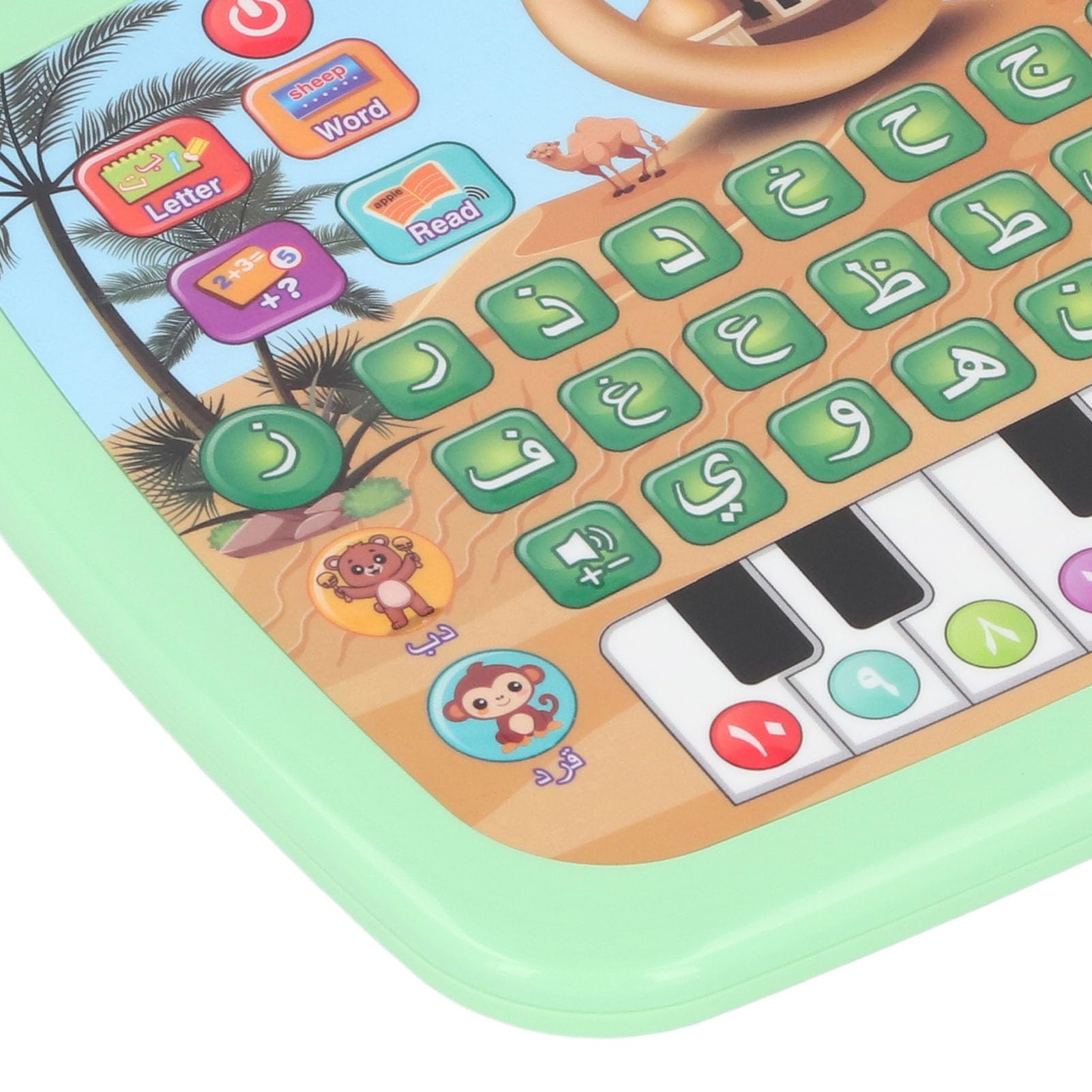 Generic Arabic Learning Machine Interactive Educational Toy for Kids Play and Learn Arabic Language for Children 3D Electronic Book for Early Education, 7.1 X 9.4 Inch, Plastic (Green) — view 9