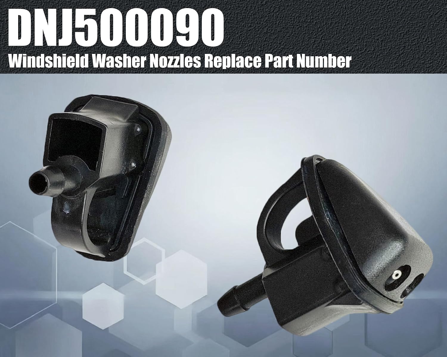 2Pcs Windshield Washer Nozzles Compatible with Land Rover Discovery 1999-2004, DNJ500090, Left & Right