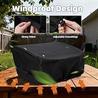 Vista 5 de NOELIFE Cubierta de Plancha para Parrilla de Mesa Blackstone de 22 pulgadas con Capucha, el Cilindro de Combustible de Propano Puede Cubrirse