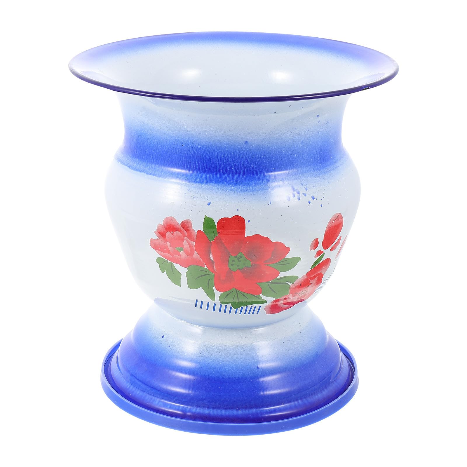 Escupidera Creativa para Orinal Vintage de Hierro Azul, Resistente y Fácil de Limpiar, Adecuado Hogar Varios estilos