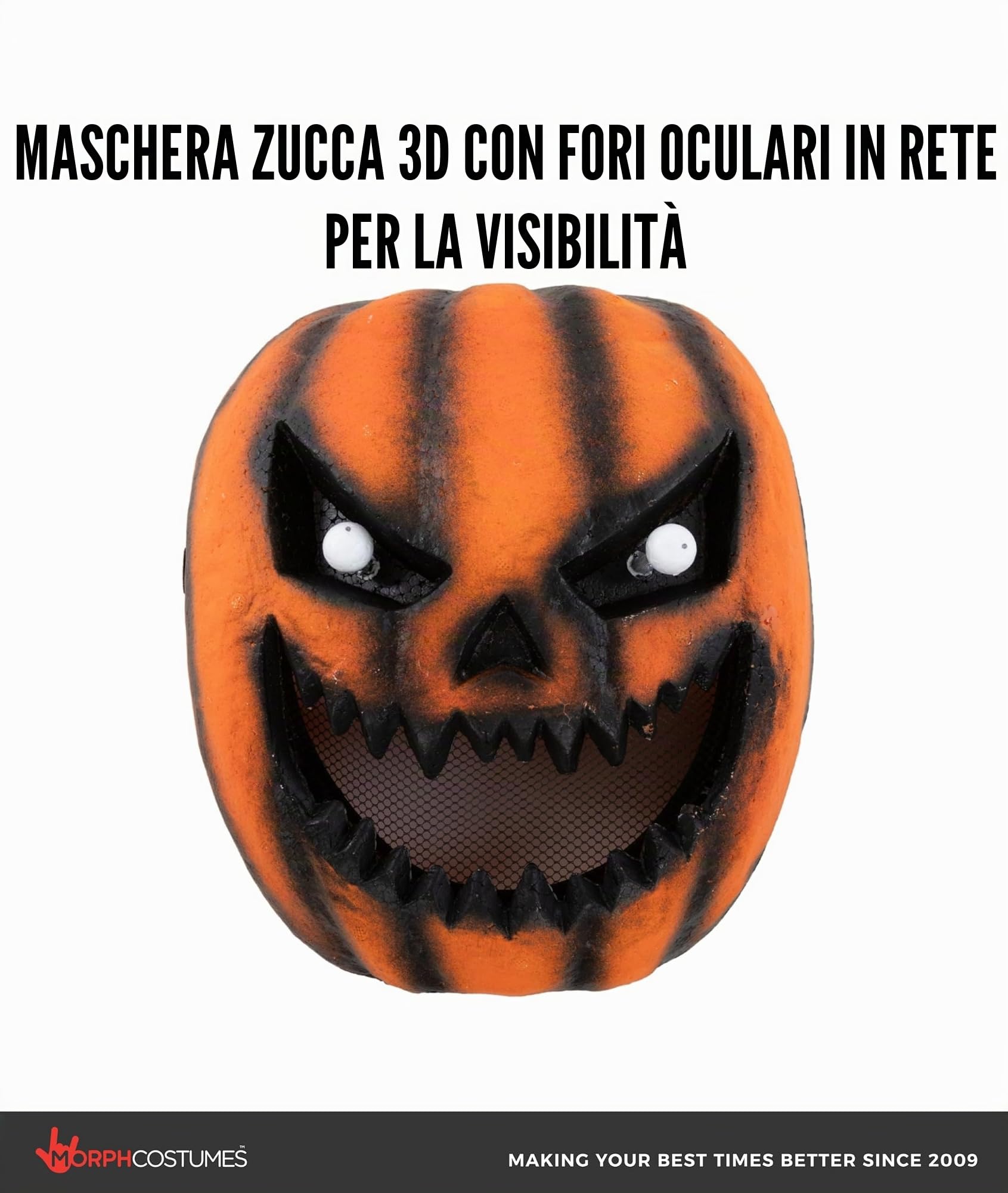 Morph Costume Zucca Bambino, Costume Zucca Halloween Bambino