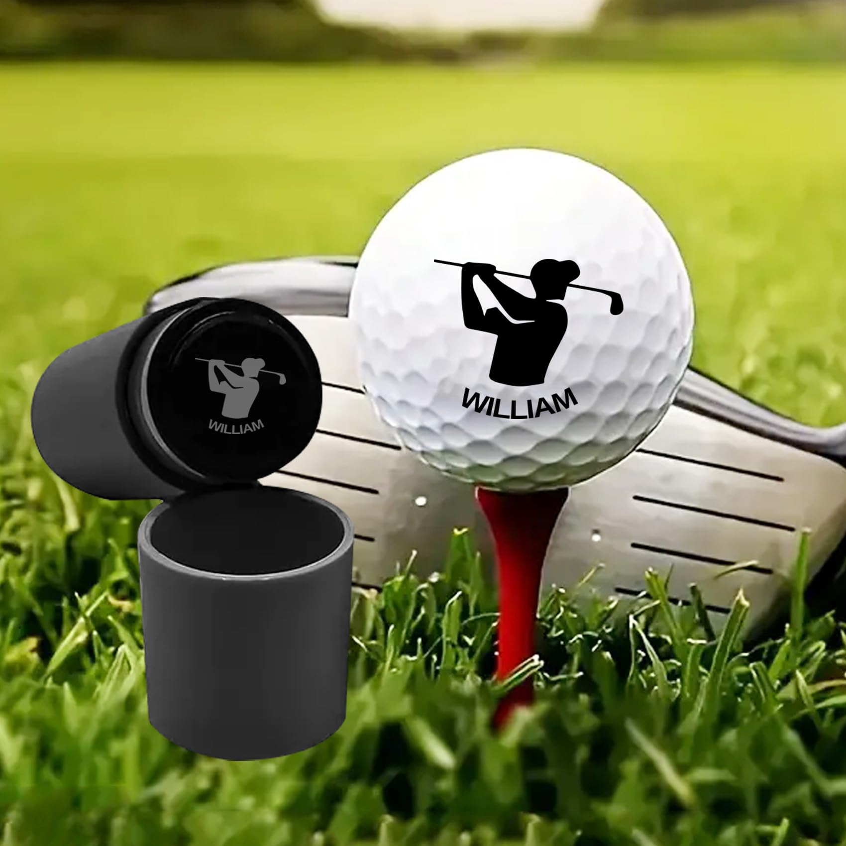 Timbro Palline Da Golf Pennarello Autoinchiostrante Personalizzato Con Pallina E Logo Impermeabile Riutilizzabile