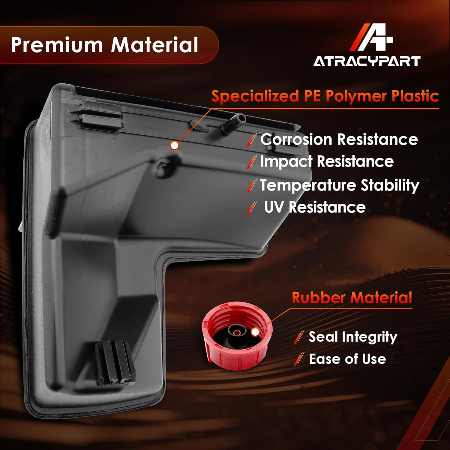 36863 Fuel Gas Tank with Cap, Compatible With Tecumseh OH195EA, OH195EP, OH195SA, OH195XA, OHH45, OHH50, OHH55, OHH60, OHH65, OHSK55, and More Engine