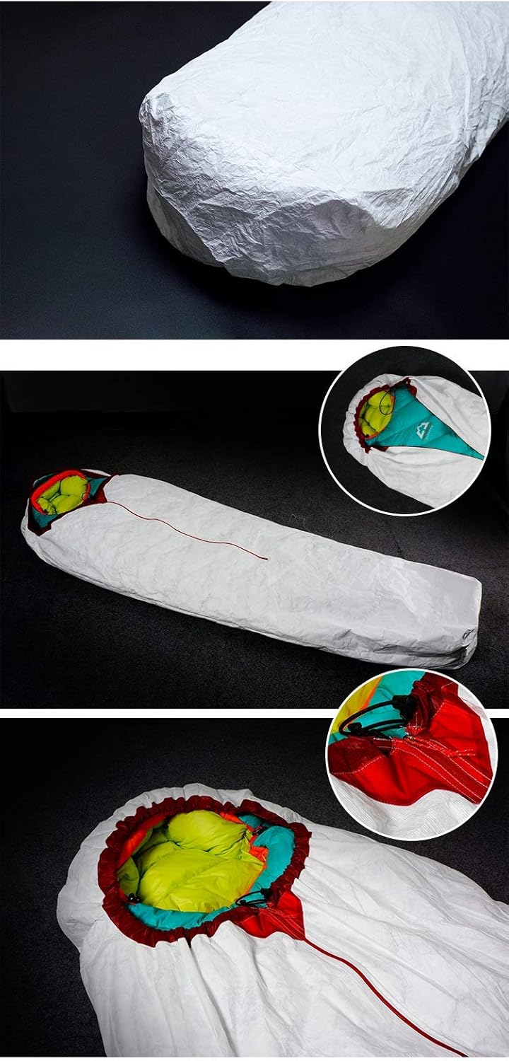 3F UL GEAR Upgrade TYVEK Sleeping Bags Cover Waterproof Ventilate Moisture-Proof Warming Every Dirty Inner Liner BIVY Sack(Type B)