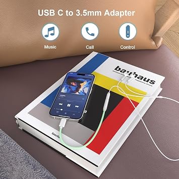 [Apple MFi Certified] USB C to 3.5mm Headphone Adapter for iPhone 18 17 16