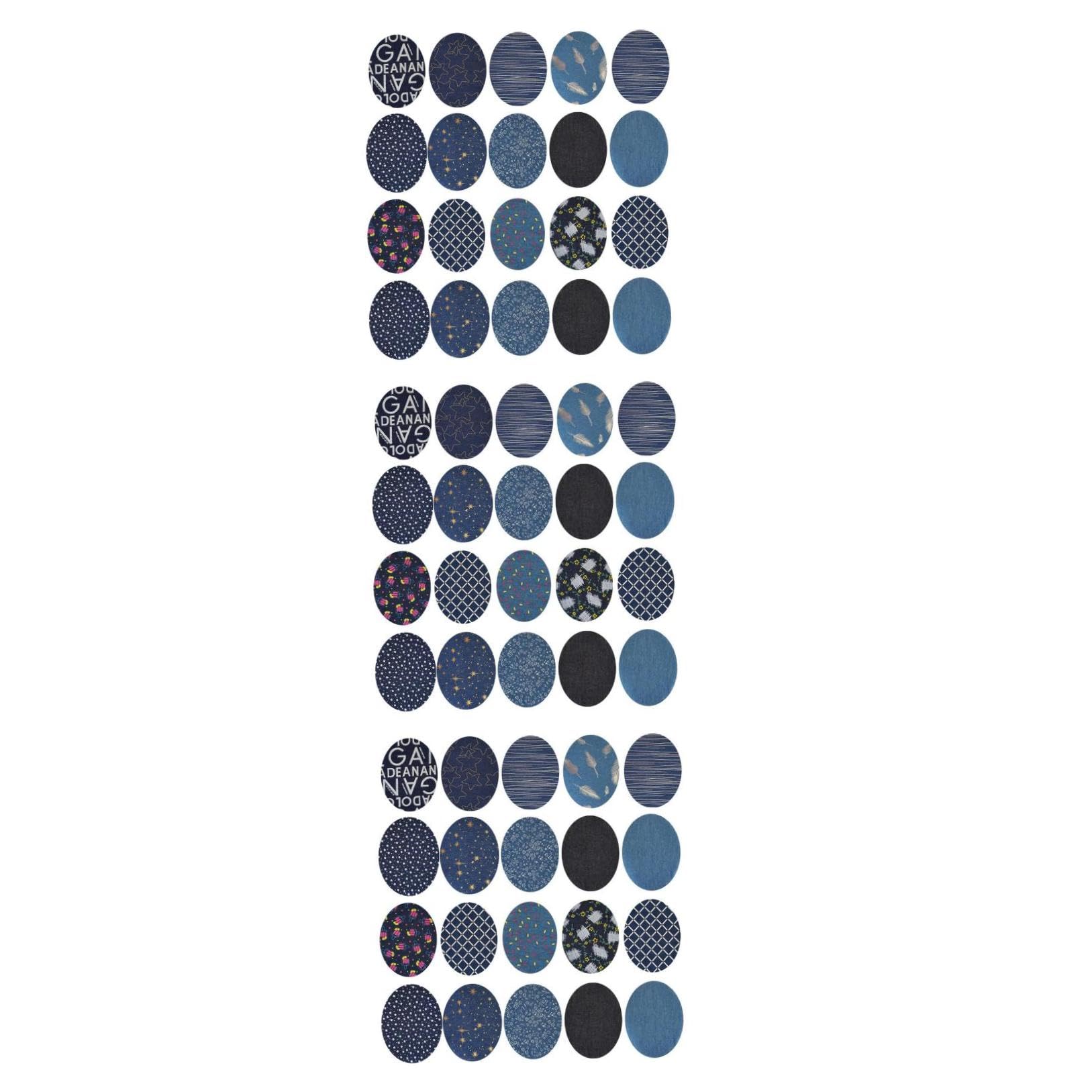 Angoily 3 Sätze Diy Denim Applikation Flicken Für Jeans Und Kleidung Zufällige Farben Bügel Und Nähflicken Zur Reparatur Und Dekoration Von Kleidung Zufällige 20 Stück * 3