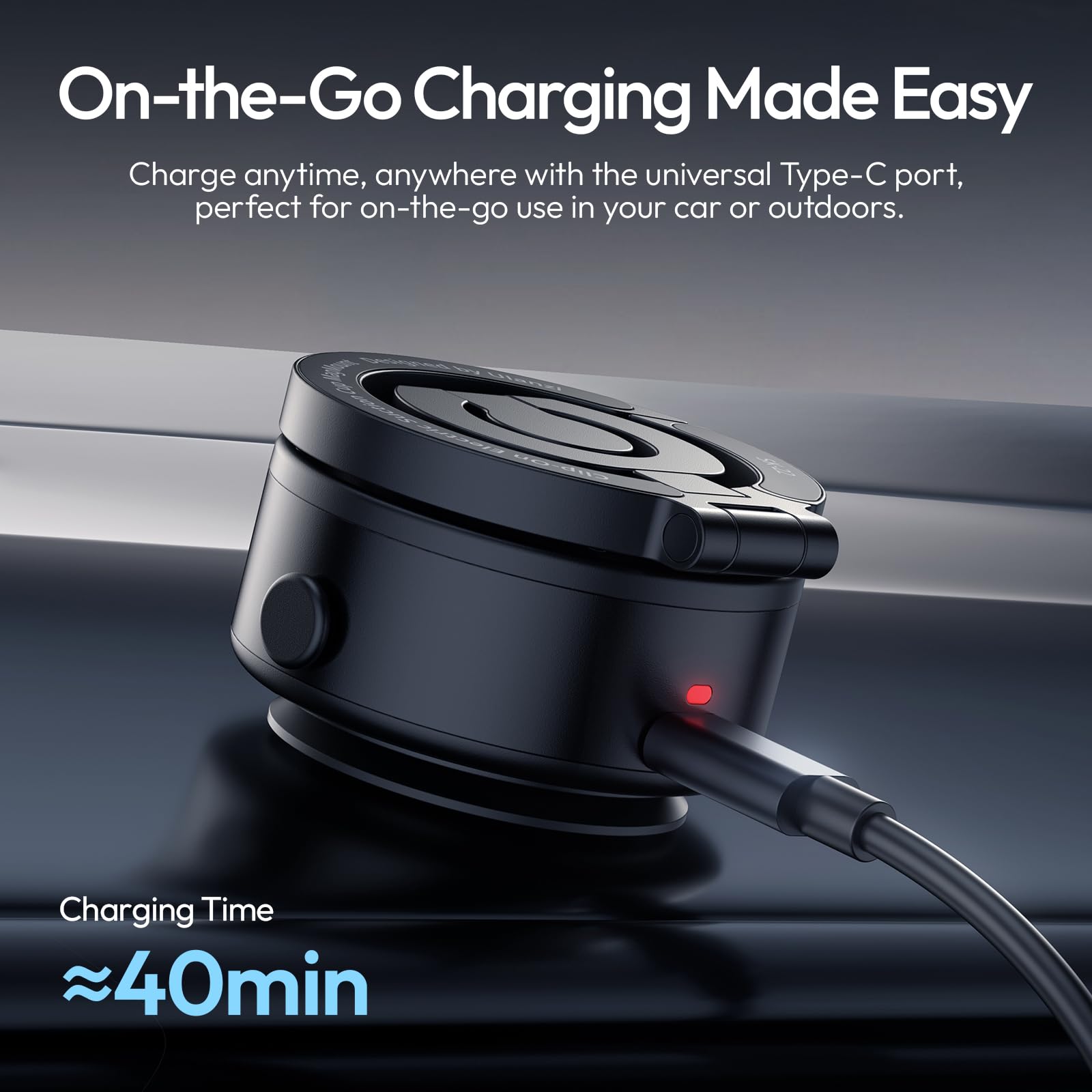 ULANZI SK22 - Soporte magnético para teléfono de coche, compatible con iPhone y Android
