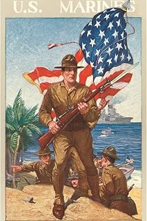 ART.COM Wall Art Print US Marines, On the Beach, 16" x 24"