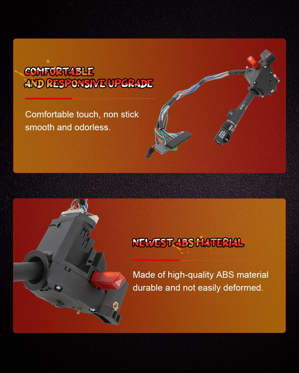 CCIYU Turn Signal Switch 26100839 3441937 Wiper Hazard Switch Cruise Control Switch Fit 2002 for Cadillac Escalade, 2002 for Cadillac Escalade EXT, 2002 for Chevrolet Avalanche 1500 2500