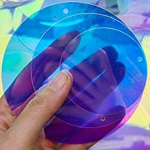 60/80/100mm Plus Size Round Sequins Big Size Iridescent Sequin for Craft Paillettes with Hole On Top Embroidery,Craft,Party Christmas Decoration 100pack