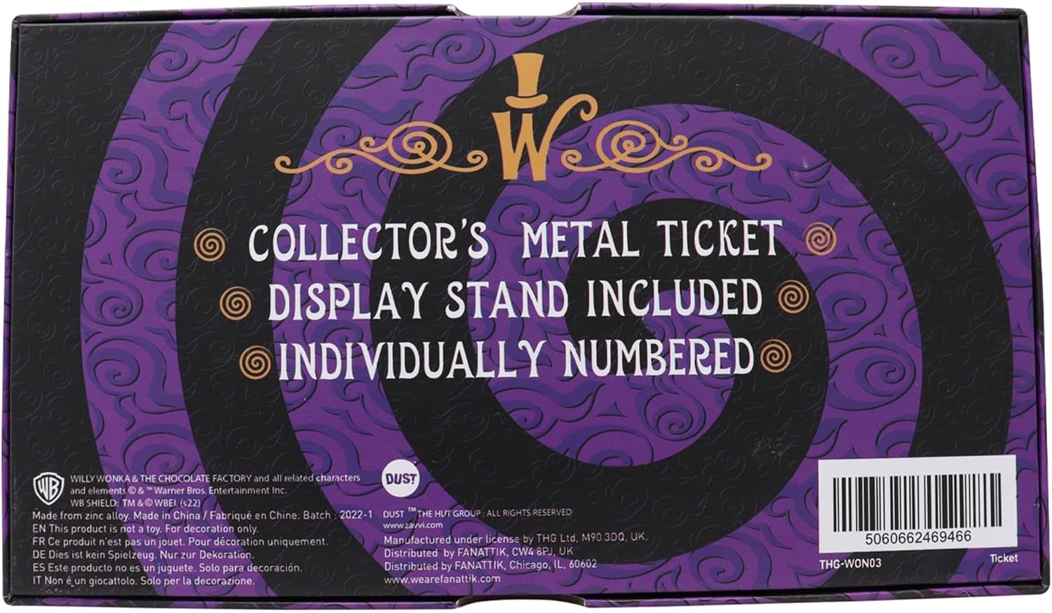 Willy Wonka Full-Sized Golden Ticket Replica | Collector's Edition