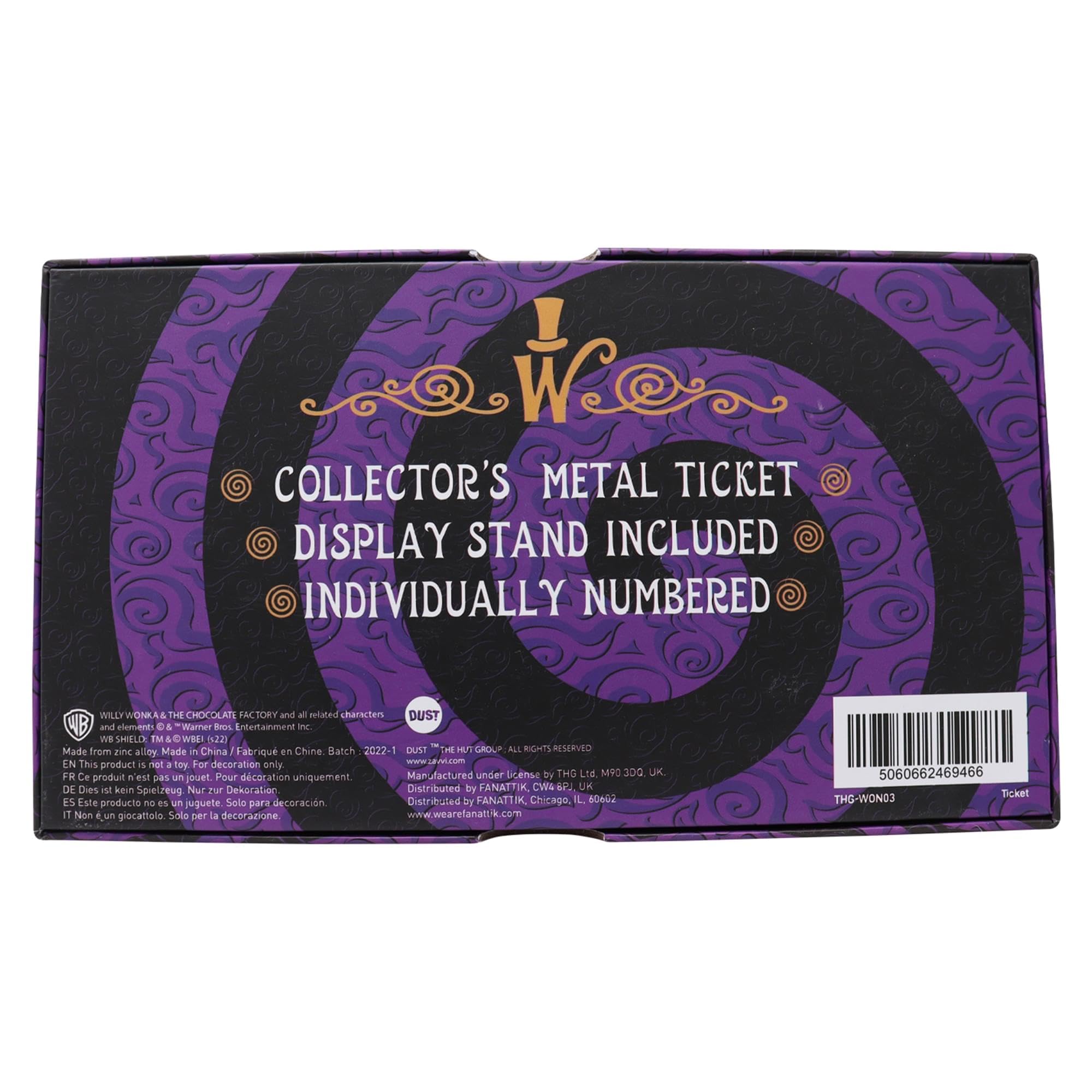 Fanattik Willy Wonka - Golden Ticket - Ticket Edition Collector