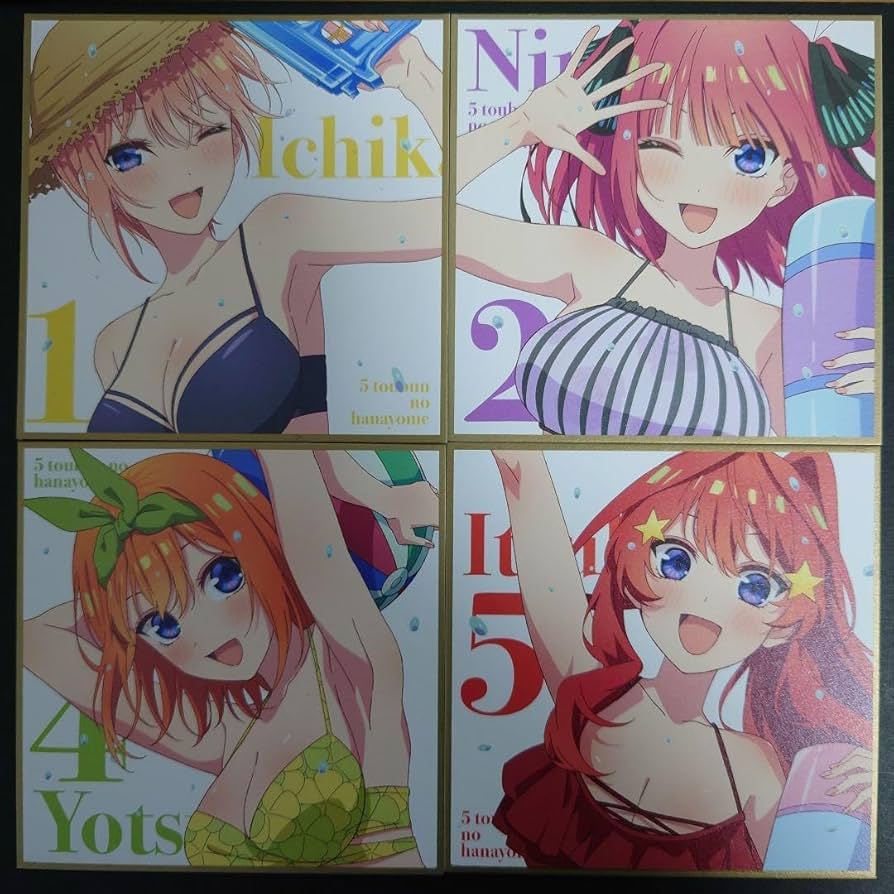 Amazon.co.jp: 五等分の花嫁∽ 入場者特典 ミニ色紙 水着ver. 一花 二 Amazon.co.jp: 五等分の花嫁∽ 入場者特典 ミニ色紙 水着ver. 一花 二