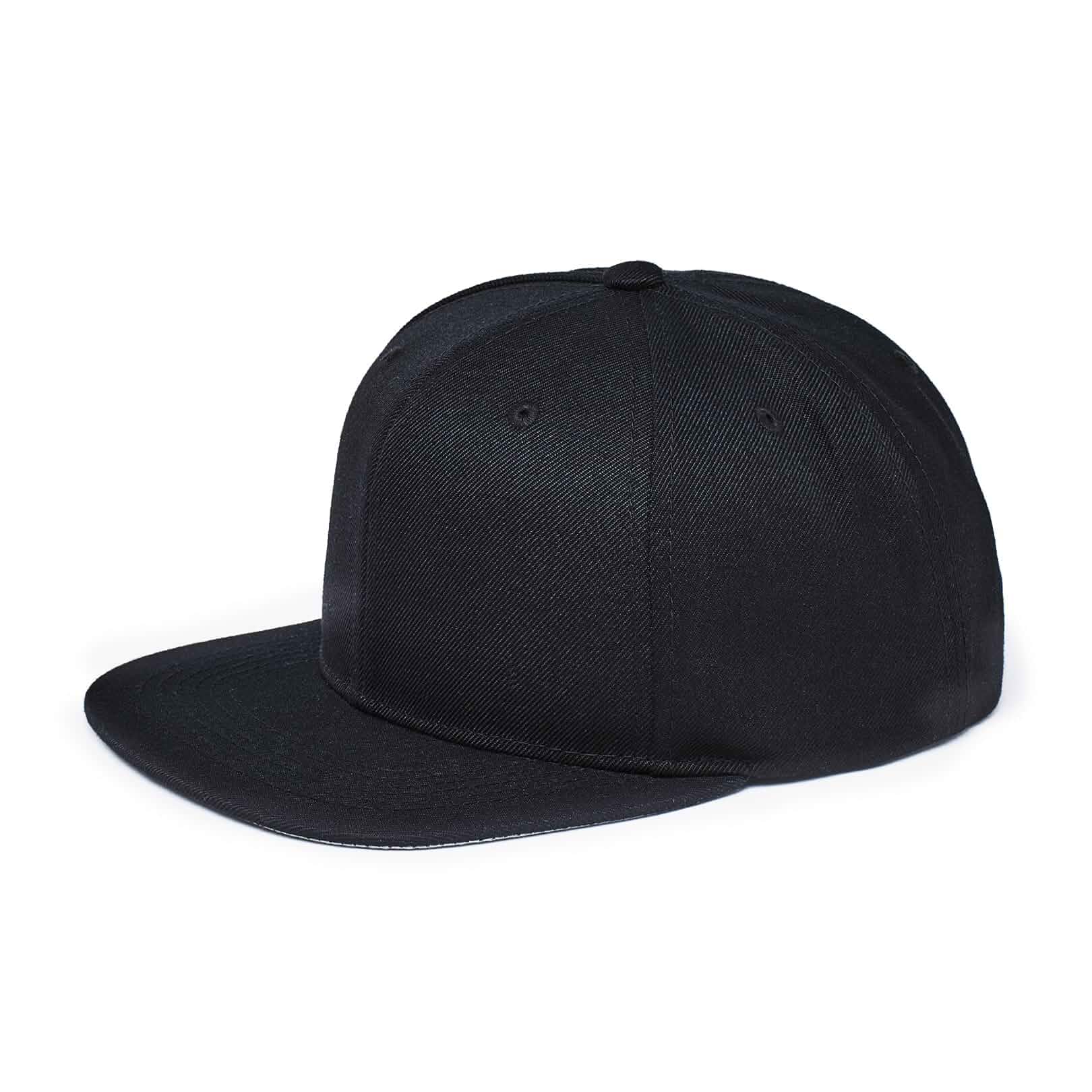 E BY ELIDAN Flat Bill Hat, Structured Flat Brim Baseball Cap for Men Adjustable Snapback Closure; Blank Front for Custom Embroidery; Lightweight Breathable Polyester, Vented Eyelets; High Crown