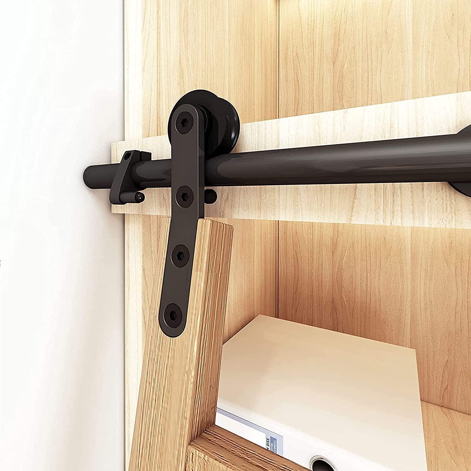 Rail robuste pour échelle mobile et quincaillerie de porte