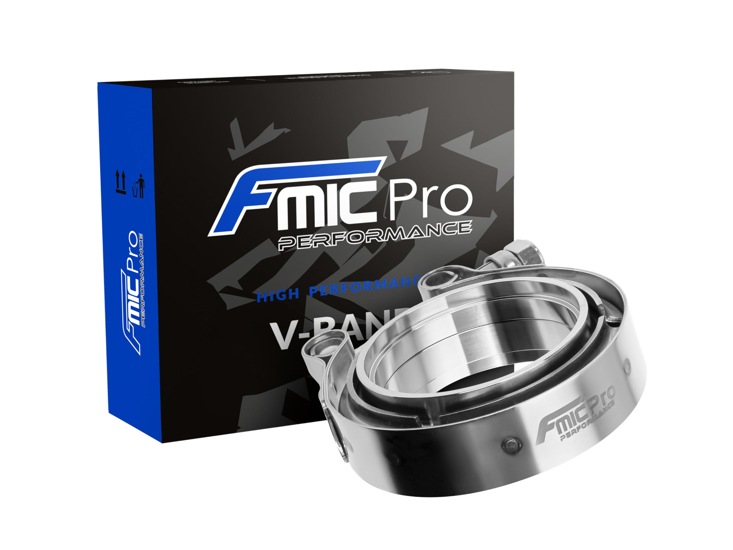 fmic.eu PERFORMANCE Fascetta V-Band inox 60mm (2,35 Zoll) kit flange turbo scarico motorsport tuning
