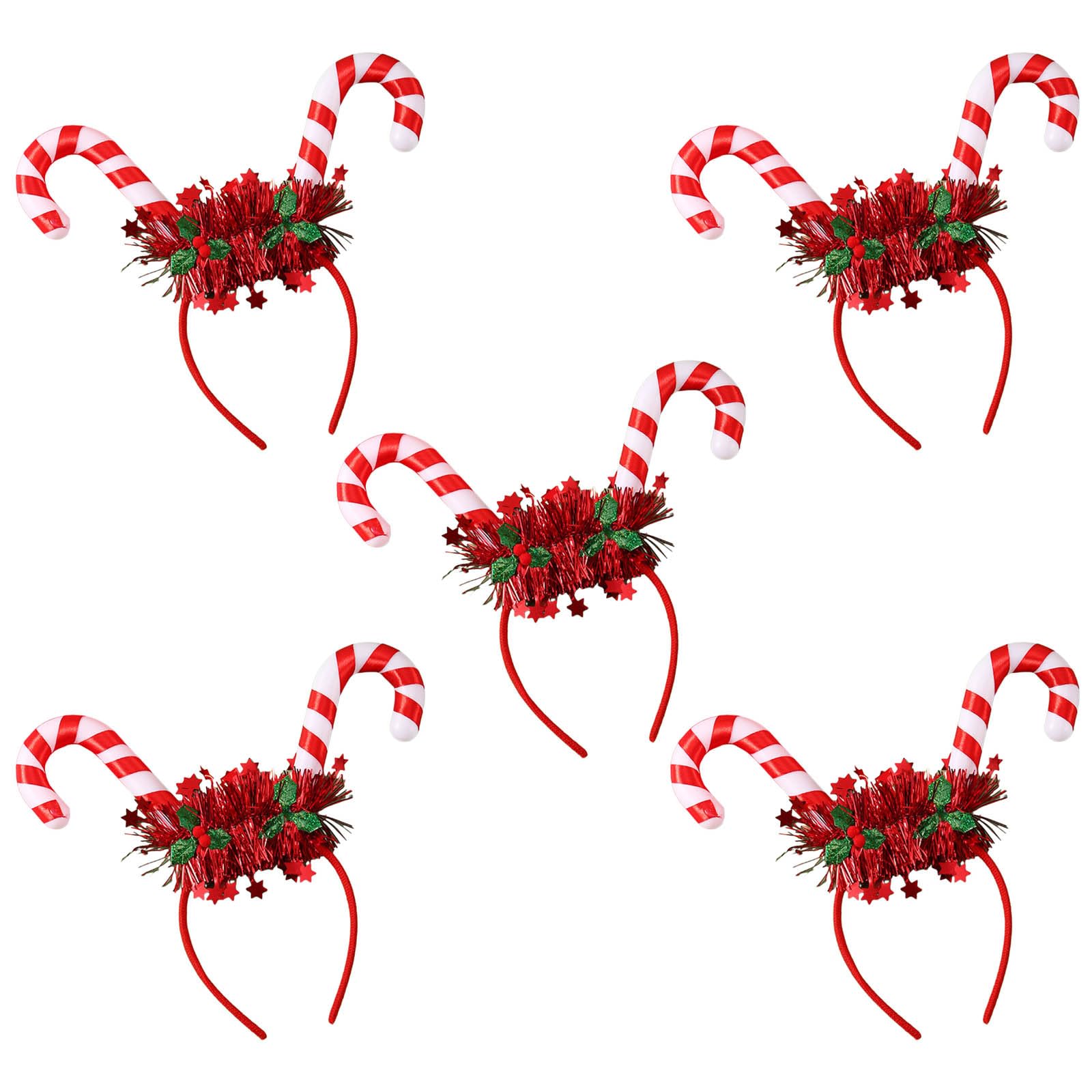 Buxuaaaa F 5Xchristmas Glowing Hair Band Light Up Head Band Light Up Hairband Creative Lashing Headwear Photo Props Christmas Party Decorations