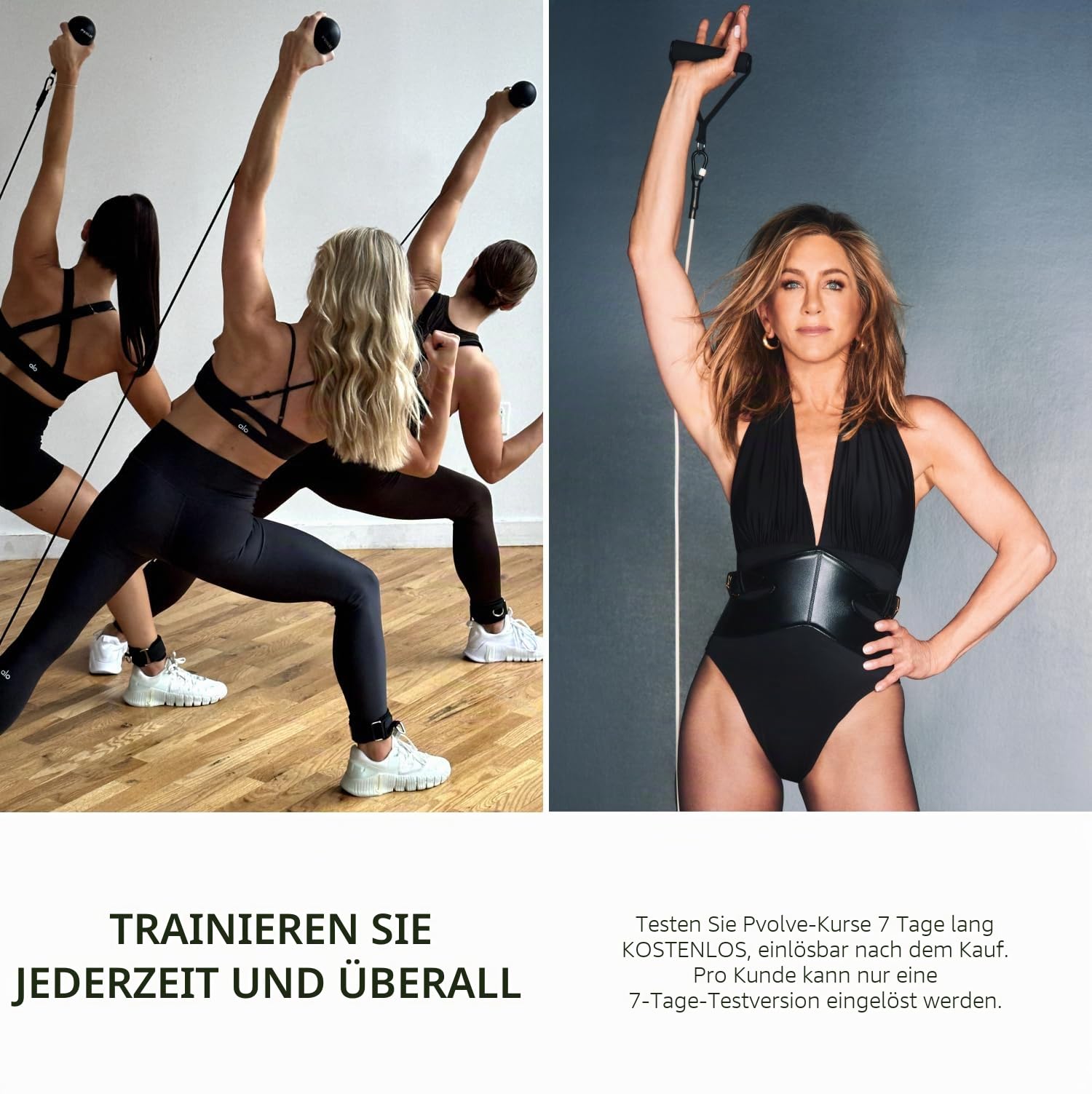 Pvolve P.3 Trainer: Fitnessgerät für Zuhause, Fitnessgerät, Widerstandsband mit Knöchelriemen und Gewichtssystem