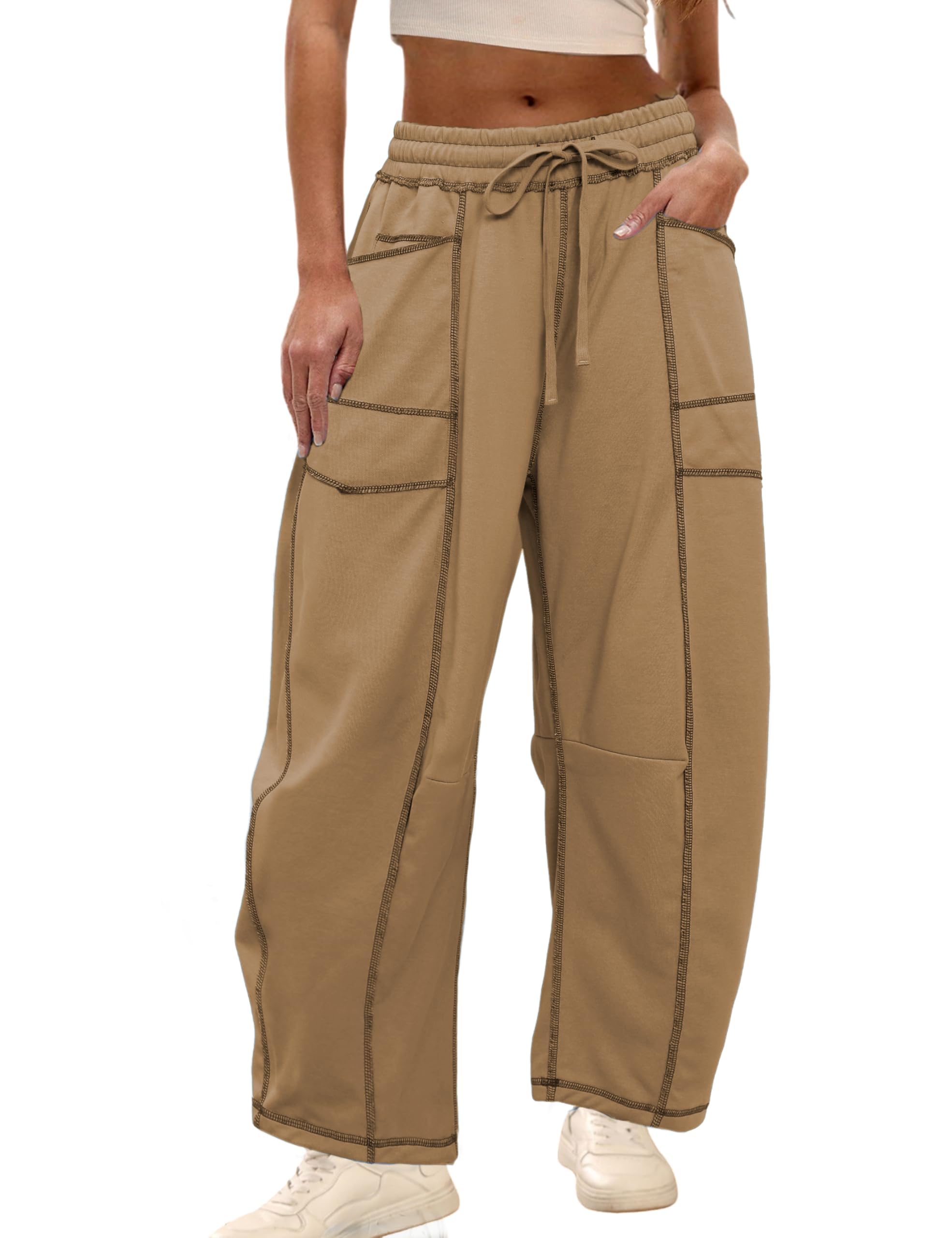 Athlisan Womens Baggy Barrel Pants